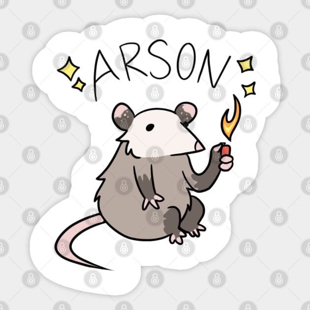 Arson Sticker by Beepsweets